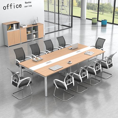 办公家具会议桌长桌条形桌椅组合简约现代接待洽谈会议室简单条桌